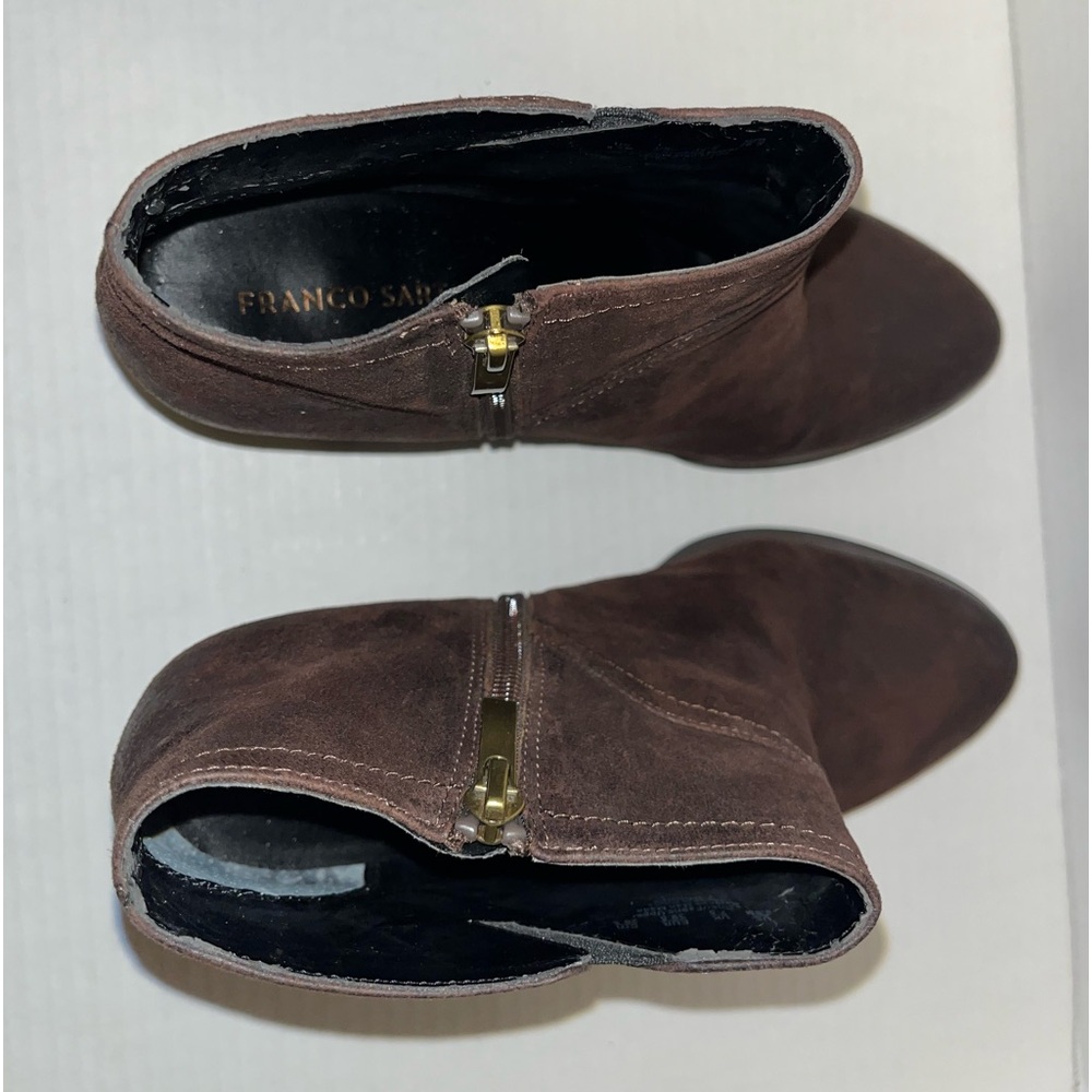Franco Sarto Brown Domino Ankle Boots 9.5M - Picture 5 of 12